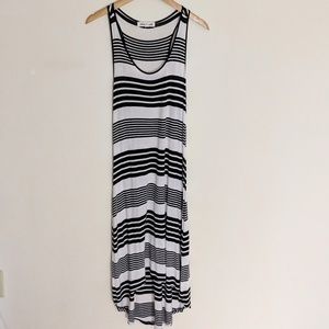 Olive & Oak High Low Striped Tank Dress Medium